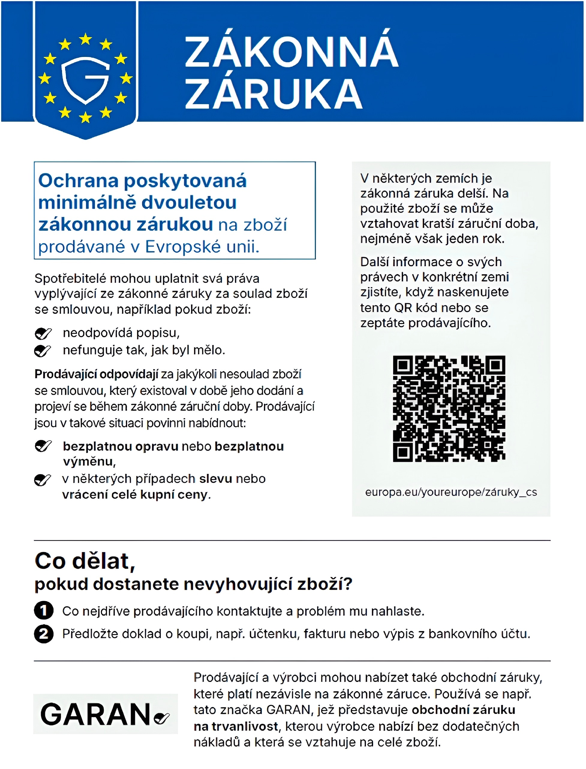 Legal Guarantee